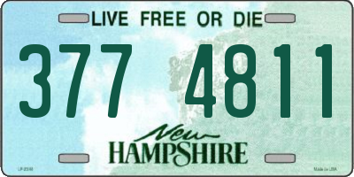 NH license plate 3774811