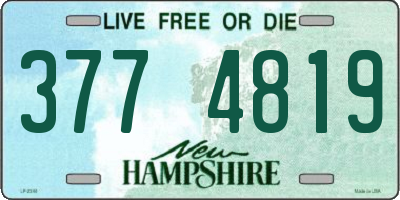 NH license plate 3774819