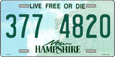 NH license plate 3774820