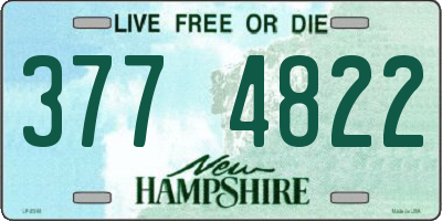 NH license plate 3774822