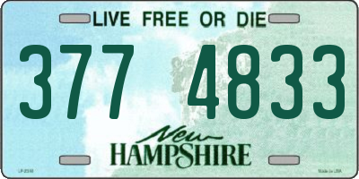 NH license plate 3774833