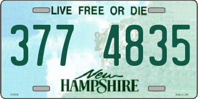 NH license plate 3774835