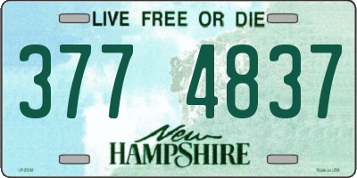 NH license plate 3774837