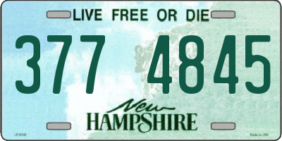 NH license plate 3774845