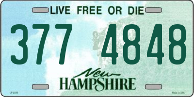 NH license plate 3774848