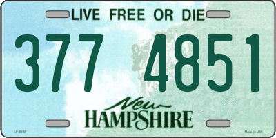 NH license plate 3774851