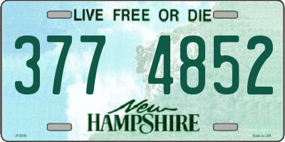 NH license plate 3774852