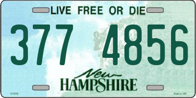 NH license plate 3774856