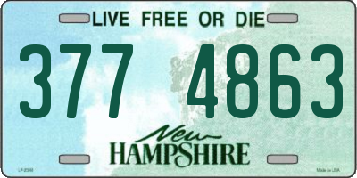 NH license plate 3774863