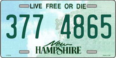 NH license plate 3774865
