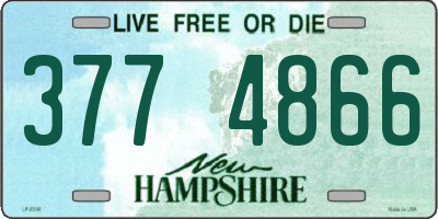 NH license plate 3774866