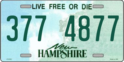 NH license plate 3774877