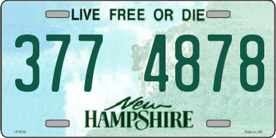 NH license plate 3774878