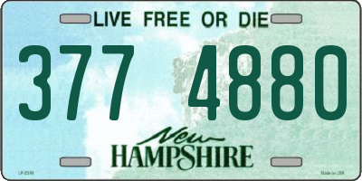 NH license plate 3774880