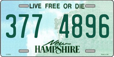 NH license plate 3774896