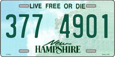 NH license plate 3774901