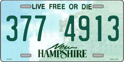 NH license plate 3774913
