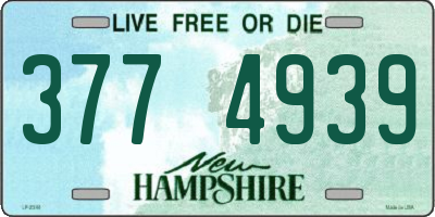 NH license plate 3774939