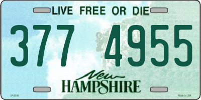 NH license plate 3774955