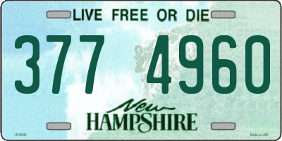 NH license plate 3774960