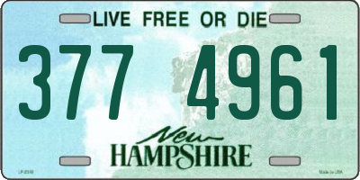 NH license plate 3774961