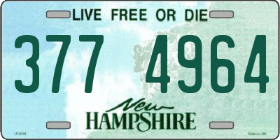 NH license plate 3774964