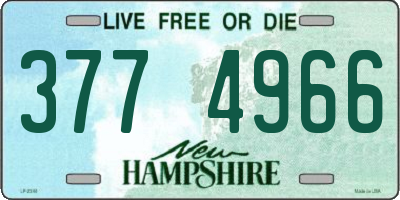 NH license plate 3774966