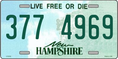NH license plate 3774969
