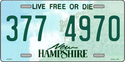 NH license plate 3774970