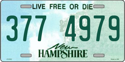 NH license plate 3774979