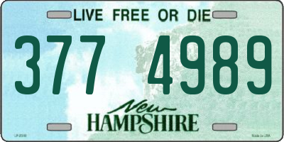 NH license plate 3774989