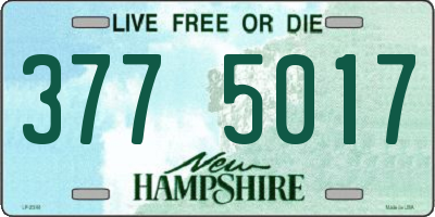 NH license plate 3775017