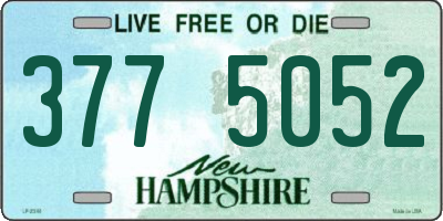 NH license plate 3775052