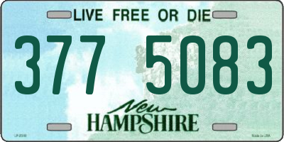 NH license plate 3775083