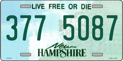 NH license plate 3775087