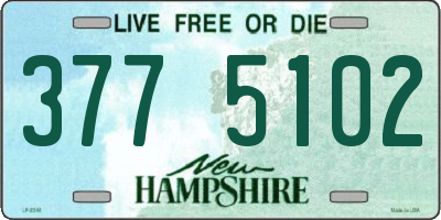 NH license plate 3775102