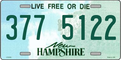 NH license plate 3775122