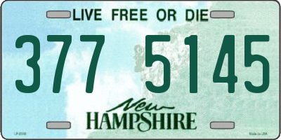 NH license plate 3775145