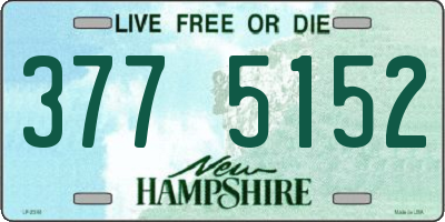 NH license plate 3775152