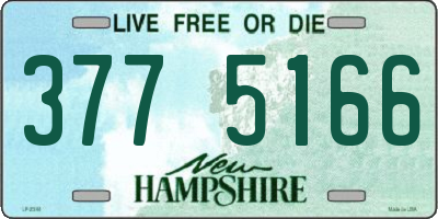 NH license plate 3775166
