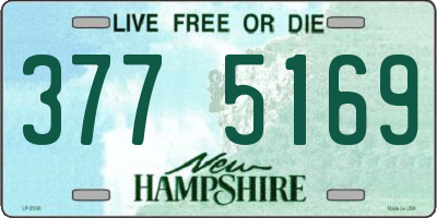 NH license plate 3775169