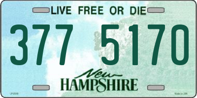 NH license plate 3775170