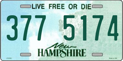NH license plate 3775174