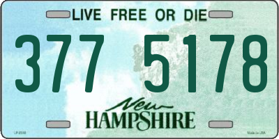 NH license plate 3775178