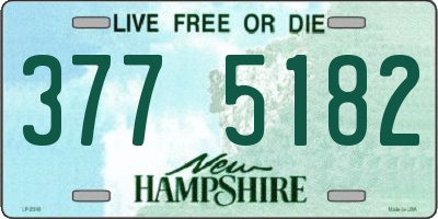 NH license plate 3775182
