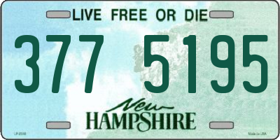 NH license plate 3775195