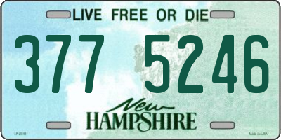 NH license plate 3775246