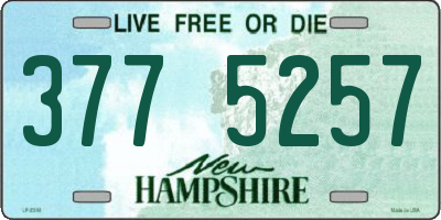 NH license plate 3775257