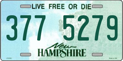 NH license plate 3775279