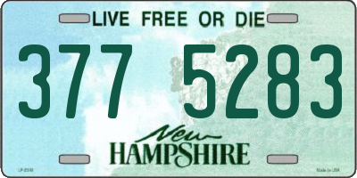 NH license plate 3775283